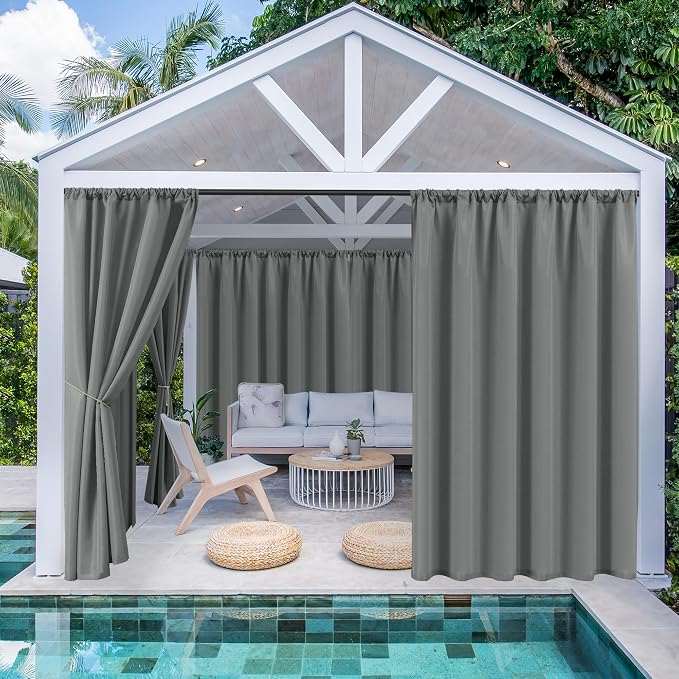 HolidayIdeas Outdoor Patio Curtains Waterproof - Image 2