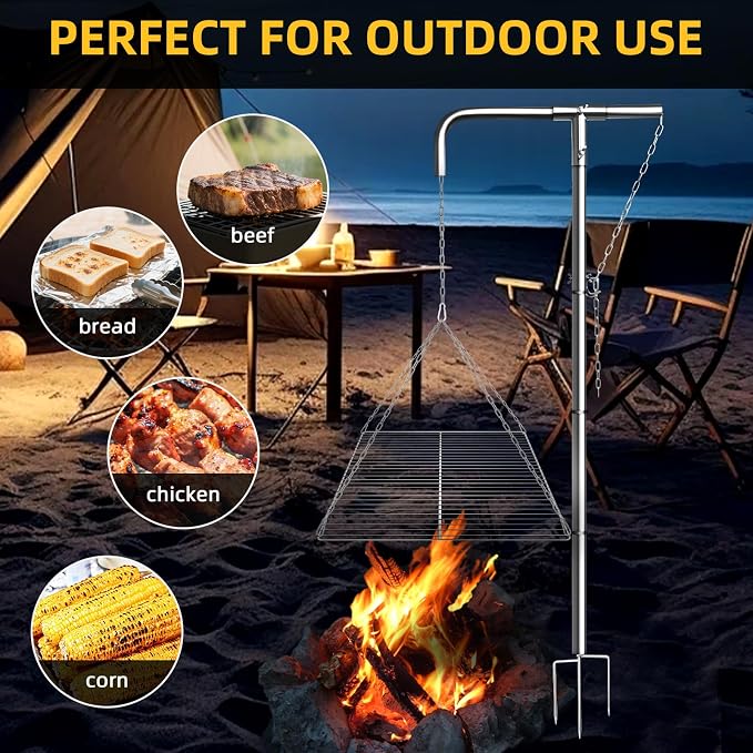 Stainless Steel Campfire Grill - Image 6
