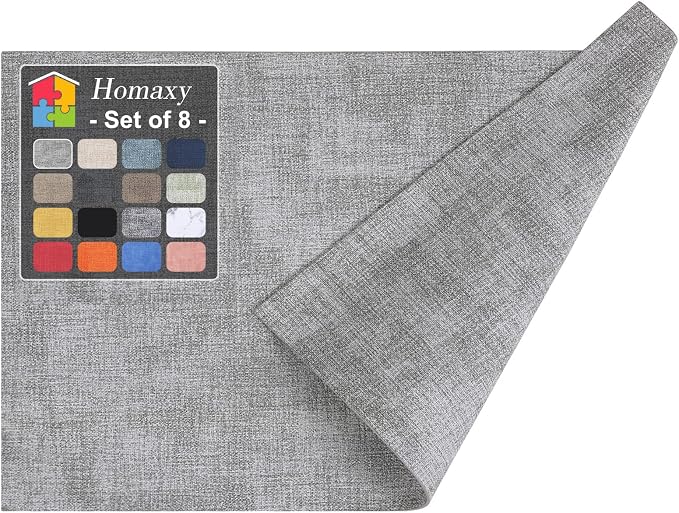 Homaxy Faux Leather Heat Resistant Placemats by Homaxy
