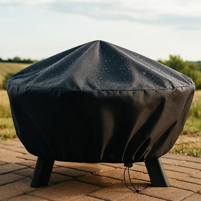 Sunnydaze Round Outdoor Fire Pit Cover - Image 5