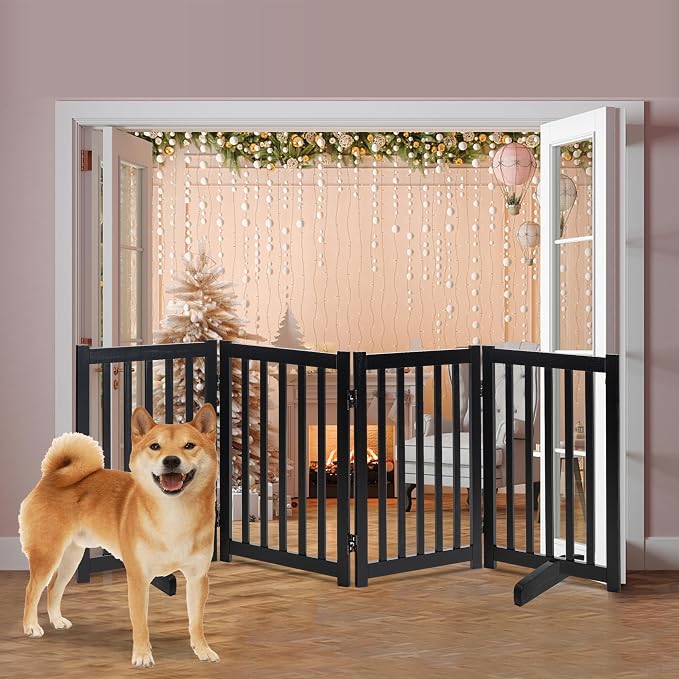 LZRS Freestanding Extra Wide Dog Gate 30 inch Tall - Image 7
