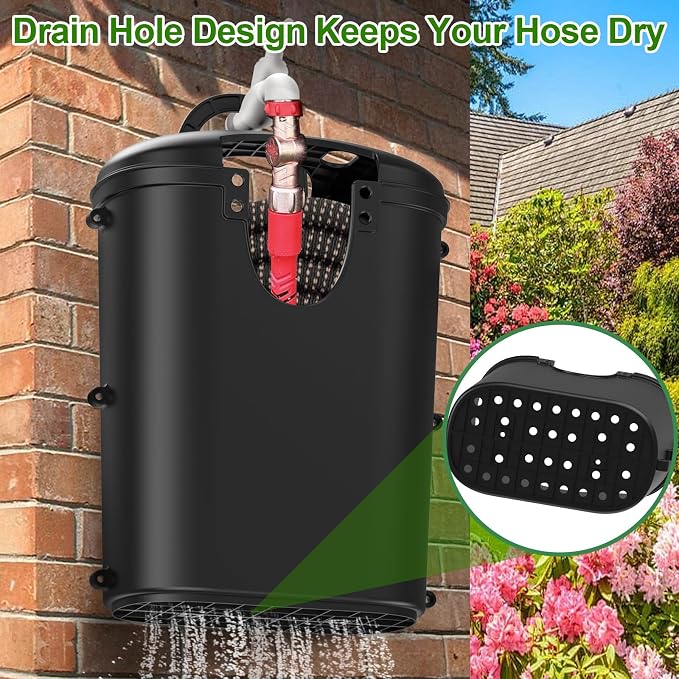 Riokko Garden Hose Holder Bucket, Hose Storage, Water Hose Storage - Image 5