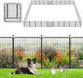 Garden Fence with Gate Metal Fencing Outdoor by Jhsomdr