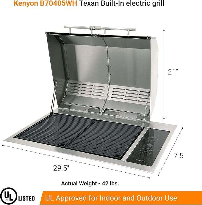 Kenyon Texan Built-In Electric Grill - Image 2