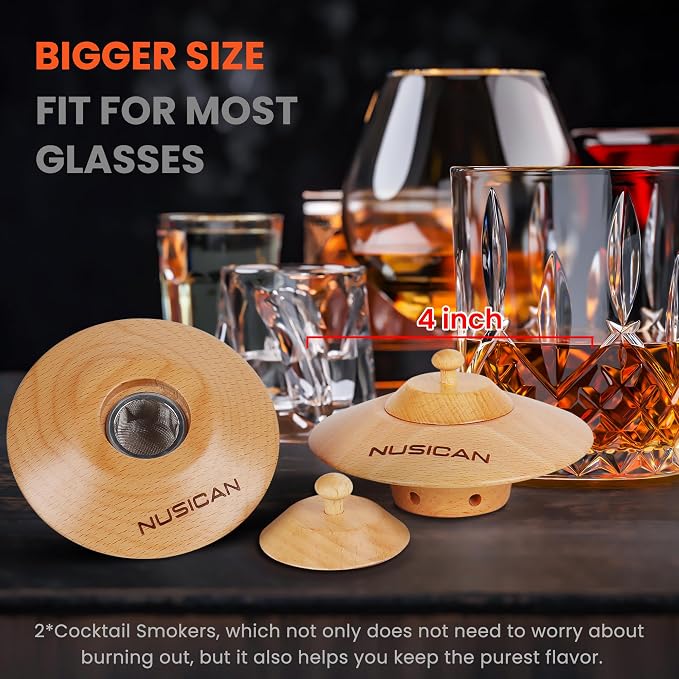 Cocktail Smoker Kit with Torch, 6 Flavors Wood Chips - Image 2