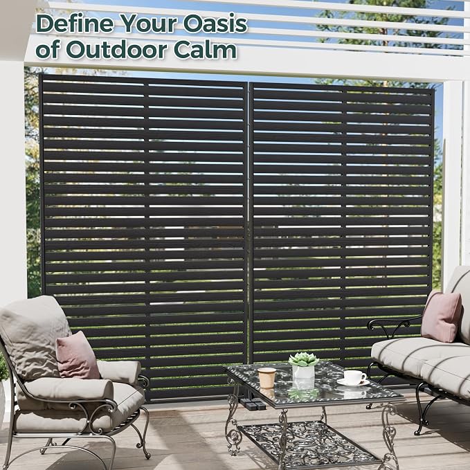 Privacy Fence Screen Outdoor Freestanding Privacy Panel, Room/Garden Divider - Image 2
