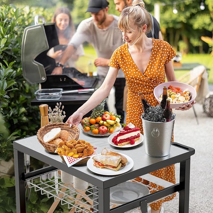NUUK Grill Cart 30"x24" Pizza Oven Table - Image 6