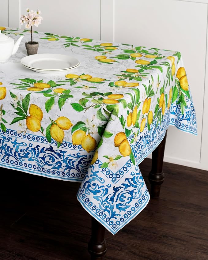 Maison d' Hermine Table Cloth Rectangle Table 100% Cotton 70 x 90 Inches - Image 9