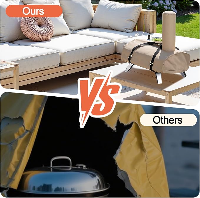 BIG HORN OUTDOORS 12Inch Pizza Oven Cover, Heavy Duty Waterproof and Weather - Image 6