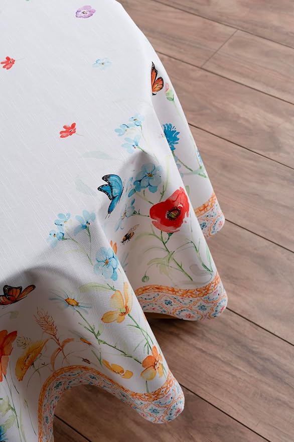 Maison d' Hermine Table Cloth Round Table 100% Cotton 63 Inches Tablecloth - Image 7
