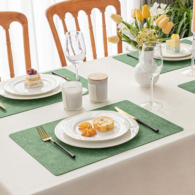 Romanstile Vinyl Placemats Set of 8-12 X 17 Inch - Image 2