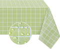 Romanstile Rectangle Vinyl Tablecloth, 100% Waterproof Oil-Proof Checkered by Romanstile