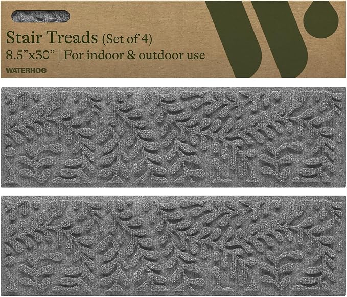 Bungalow Flooring Waterhog Stair Treads – 8 1/2 x 30 Inches, Water-Trapping - Image 4