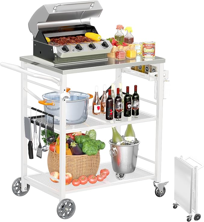 Ciokea Folding Outdoor Grill Cart by CIOKEA
