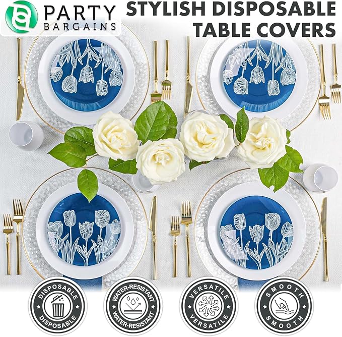 PARTY BARGAINS 40 Disposable Table Covers - Image 6