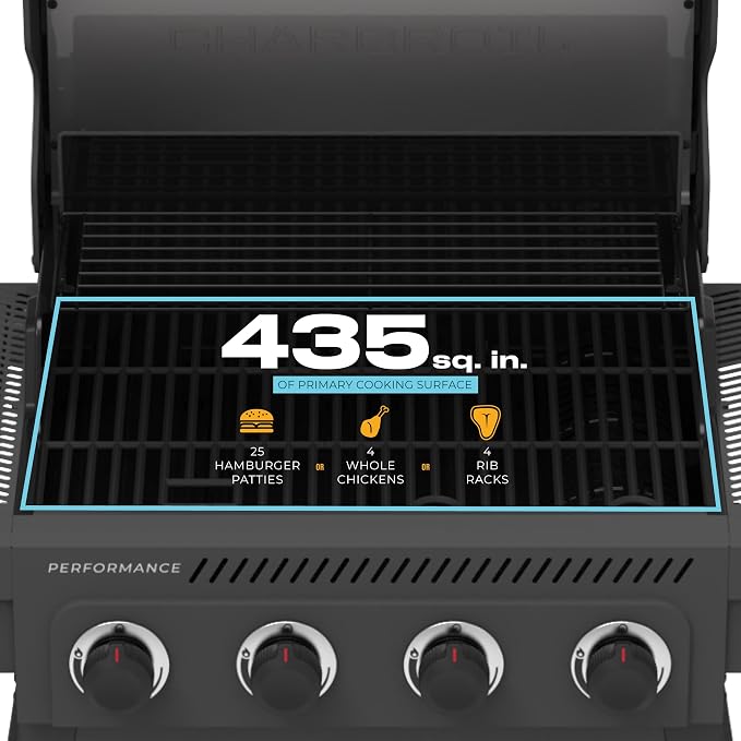 Charbroil Performance Series 4-Burner Gas Grill Cart - Image 8