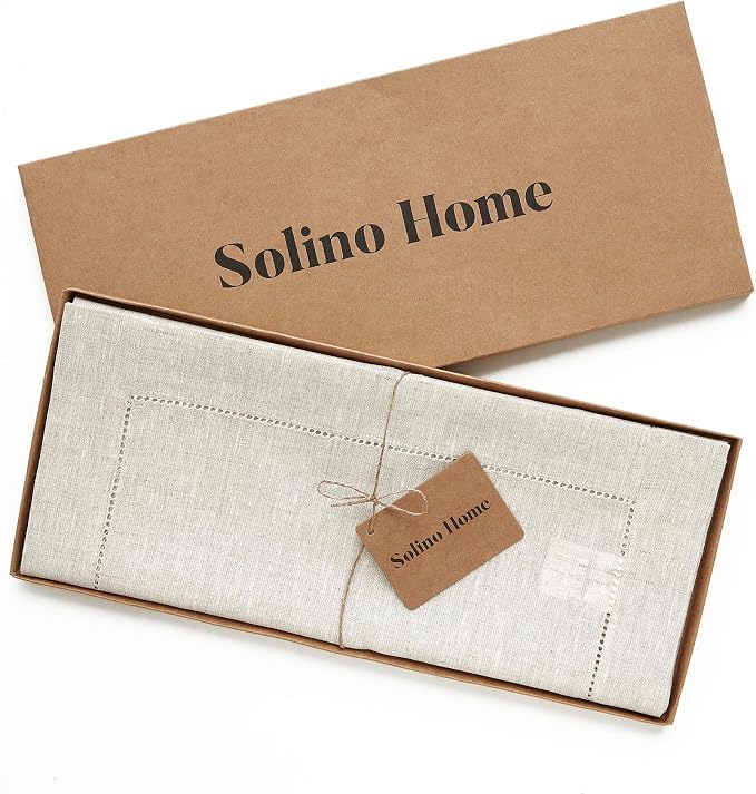 Solino Home Linen Light Natural Table Runner 72 Inches Long - Image 5