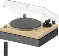 AudioSource Vinyl Record Player, Built-in Subwoofer, High Fidelity 2-Speed Belt by Audiosource