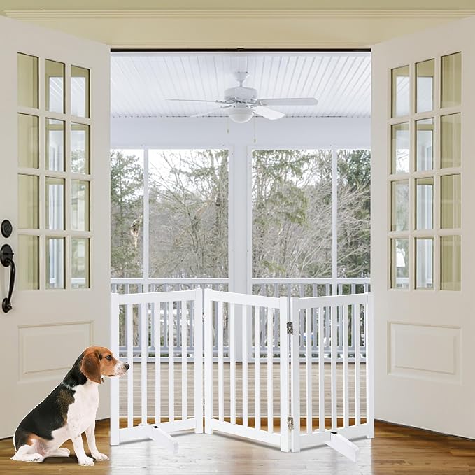 LZRS Freestanding Dog Gate 30 inch Tall - Image 7