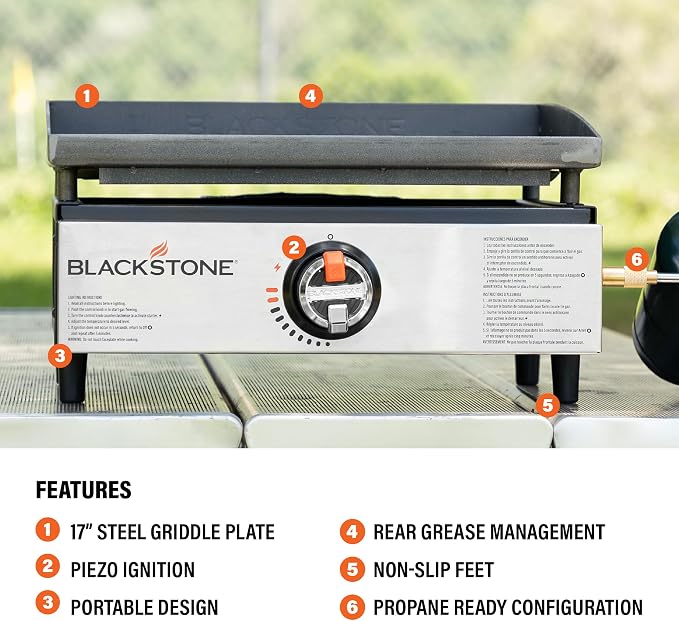 Blackstone 2142 Original 17” Tabletop Griddle - Image 4