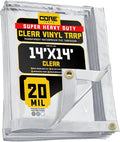 Core Tarps 20 Mil Extreme Heavy Duty Clear Tarp by CoreTarps