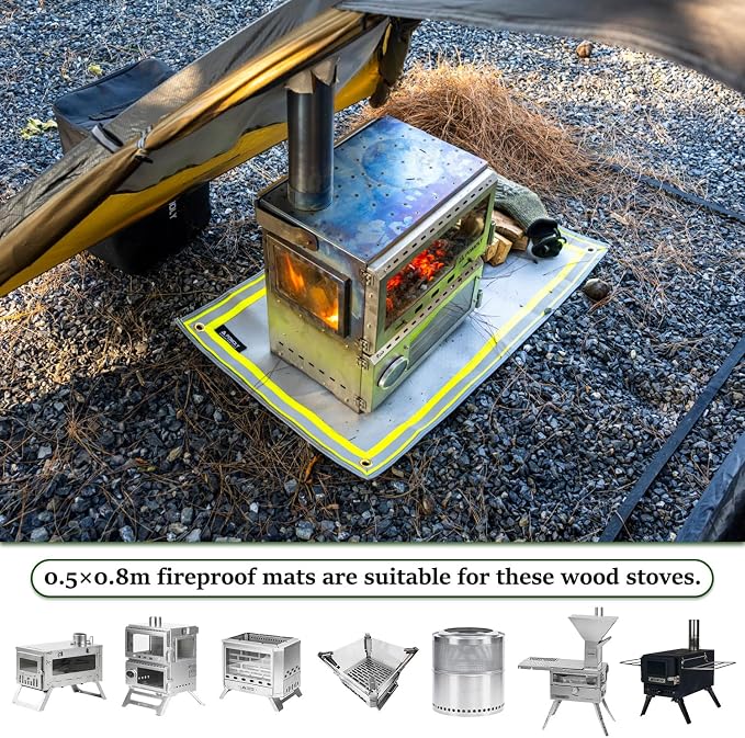 POMOLY Fire Pit Mat, Fireproof Mat Visible at Night-Great - Image 6