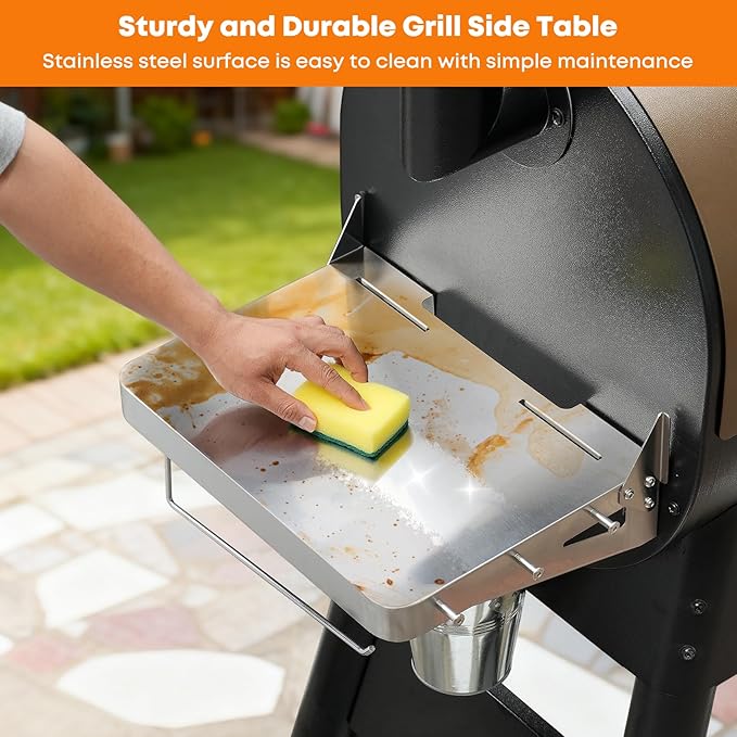 Stanbroil Stainless Grill Side Shelf, Fits Traeger Pro 22, Pro 34, Pro 575 - Image 6