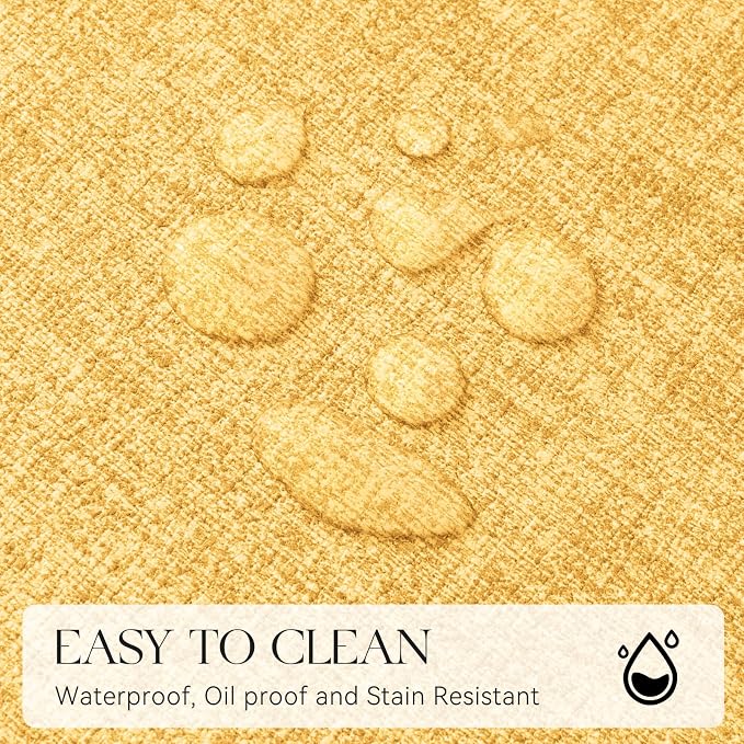 MOSAYT Faux Leather Placemats Set of 6, Heat Resistant Wipeable Washable Vinyl - Image 4