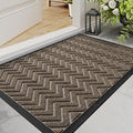 DEXI Front Door Mat Outside Entrance, 2x4 ft Rubber Entry Doormat Heavy Duty by DEXI
