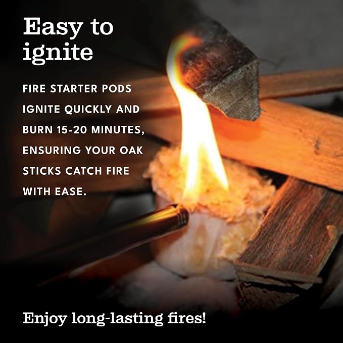 Superior Trading Natural Oak Mini Fire Stick w/Fire Starter Pods, Fireplaces - Image 4