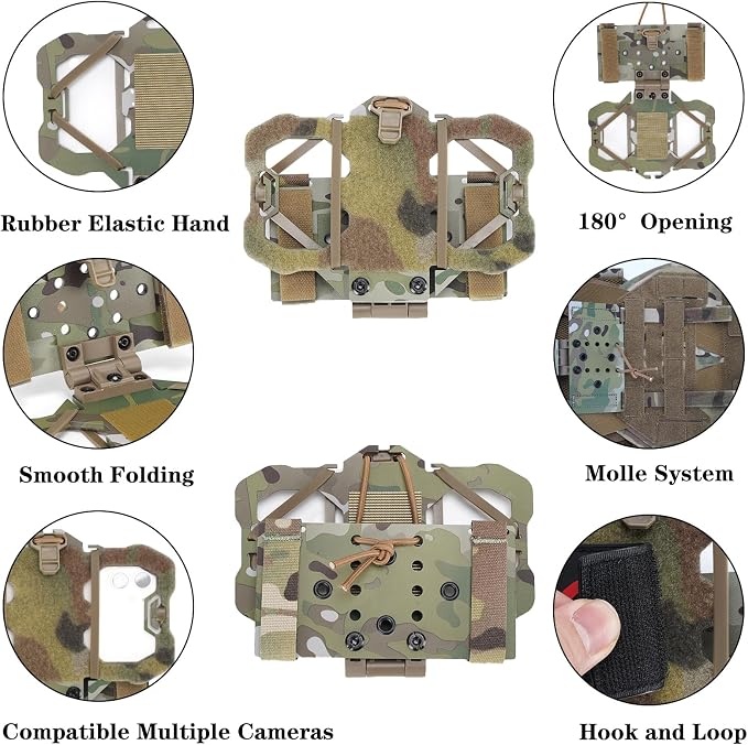 Tactical Phone Holder Available in Full Size Plate Carrier Phone Mount Adjust - Image 4