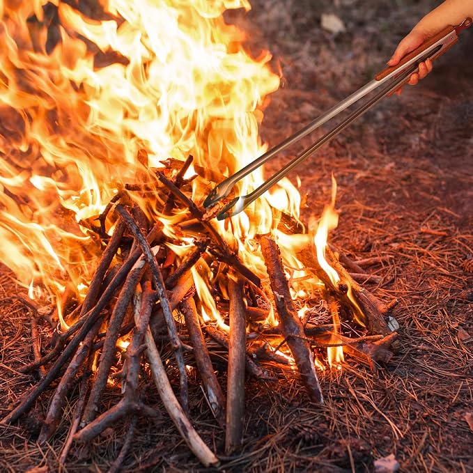 Fire Pit Tongs 32-inch Super Long - Image 5