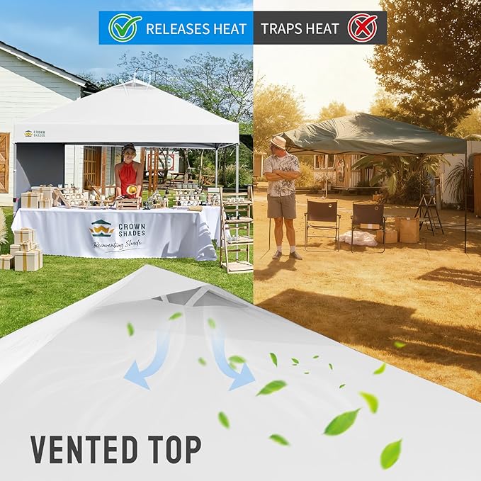 CROWN SHADES 12x12 Pop Up Canopy Tent Instant Commercial - Image 6