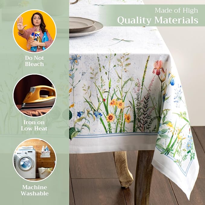 Maison d' Hermine Table Cloth Rectangle Table 100% Cotton 70 x 108 Inches - Image 3