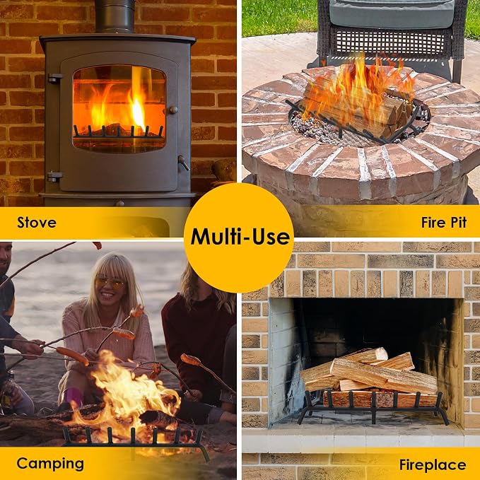 STBoo Fireplace Grate 24inch Heavy Duty - Image 6