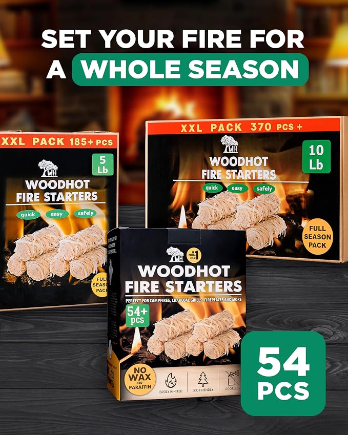 WH 54+ Pack Natural Fire Starters - Image 7