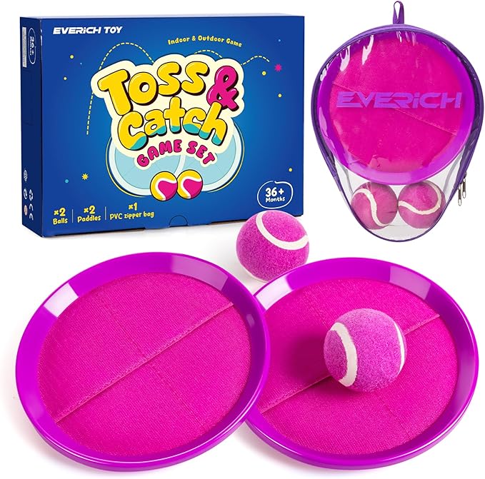 EVERICH TOY Upgraded Toss and Catch Ball Game Set, Kids Toy Stocking Stuffers by EVERICHTOY