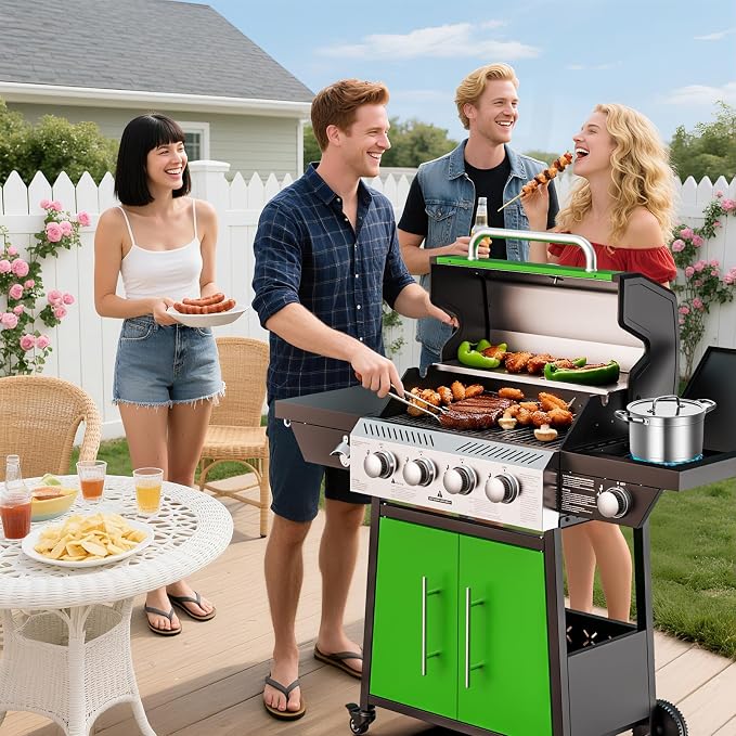 4-Burner Propane Gas BBQ Grill - Image 7