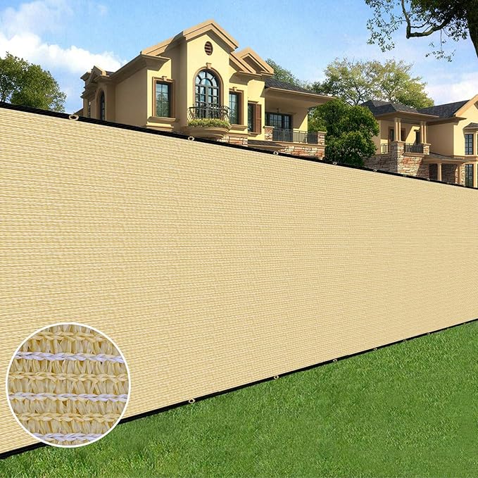 Sunnyglade 5 feet x 50 feet Privacy Screen Fence Heavy Duty Fencing Mesh Shade by Sunnyglade