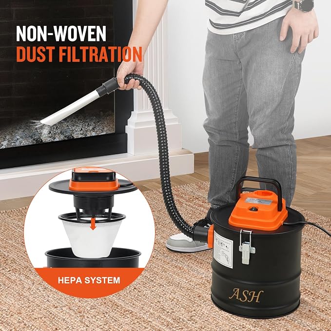 Ash Vacuum Cleaner -2.6 Gallon Fireplace Ash Vac - Image 3