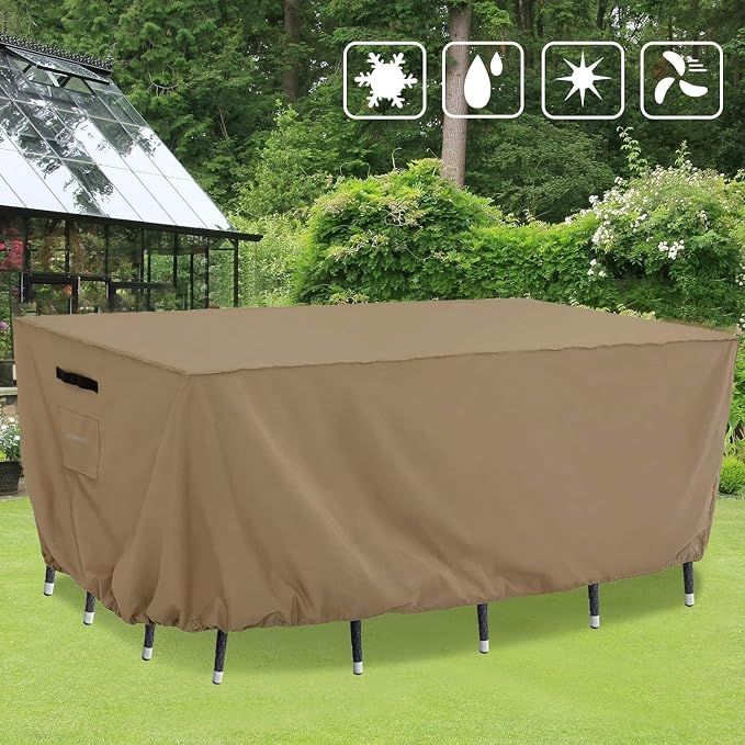 Tempera Outside Table and Chair Covers, Outdoor Dining Set Cover, Patio - Image 7