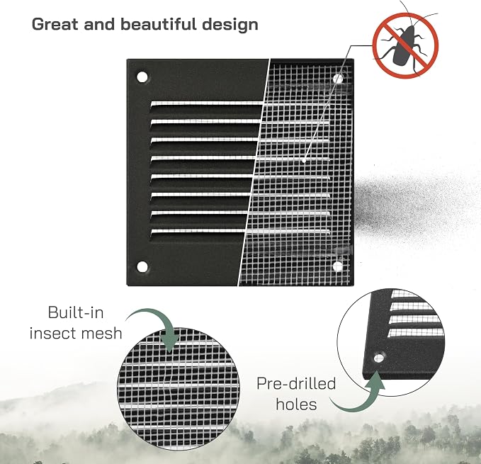Vent Systems 4'' x 4'' Inch Pack of 5 - Image 3