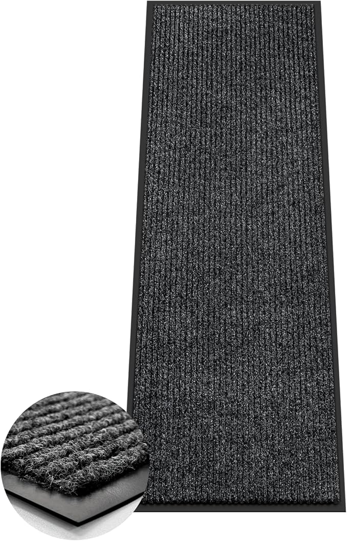Azadx 2'x6' Indoor Outdoor Door Mat Heavy Duty Front Door Mat Ultra Absorbent by Azadx