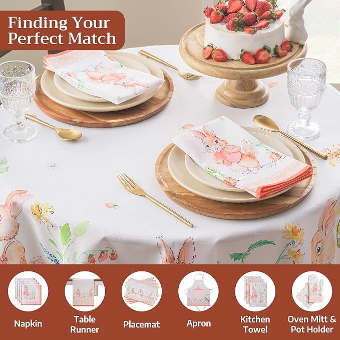 Maison d'Hermine Table Cloth Round Table 100% Cotton Tablecloth - Image 4