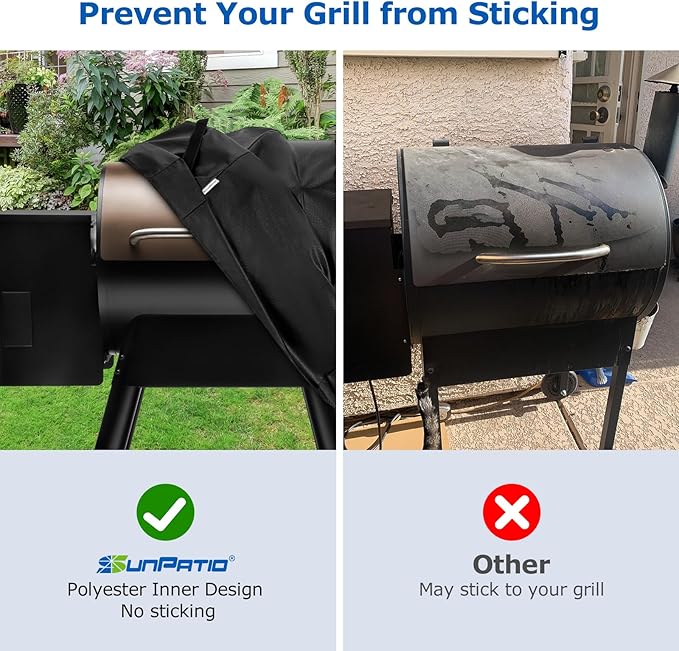SunPatio Grill Cover for Traeger 22 Series, Heavy Duty Waterproof Wood Pellet - Image 4