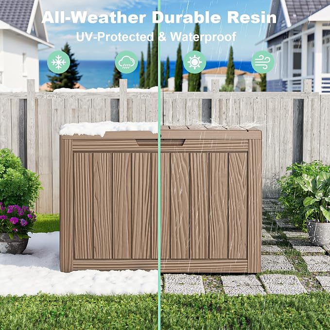 45 Gallon Outdoor Storage Box – Resin Deck Box - Image 6