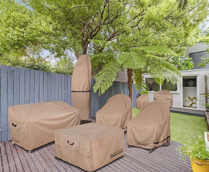 ULTCOVER Patio Fire Pit Table Cover Square 44 inch Outdoor Waterproof Fire Bowl - Image 9