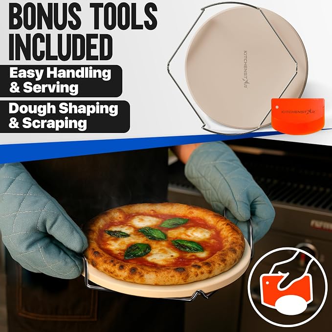 KitchenStar 12-inch Pizza Stone - Image 5