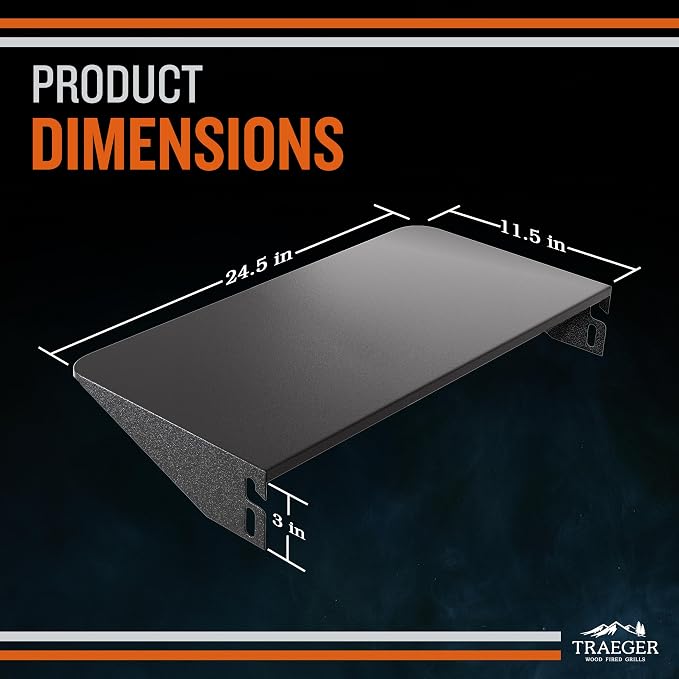 Traeger Grills BAC362 Folding Front Shelf – Steel Grill Accessory - Image 3