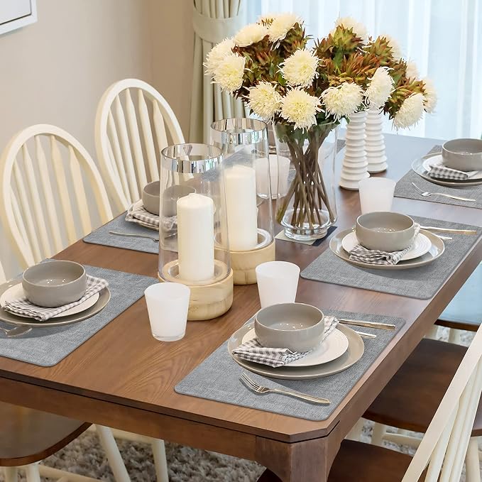 Maxpearl Faux Leather Placemats Set of 4 - Image 8